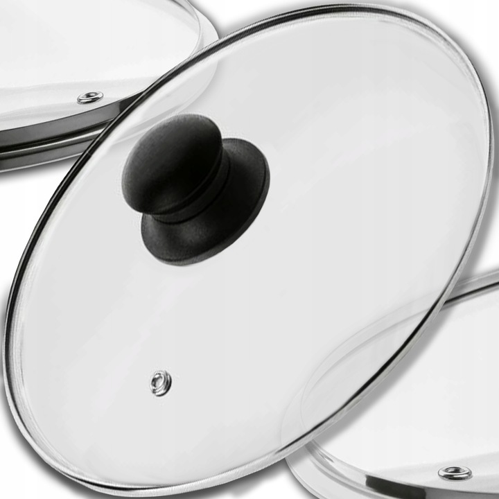 Capac Din Sticla Termorezistenta, Avocado Home, Universal Pentru Oale Si Tigai, Orificiu Pentru Abur Si Maner Din Bakelit, Transparent Pentru Controlul Gatitului, Design Durabil Si Practic, 22 cm, Transparent