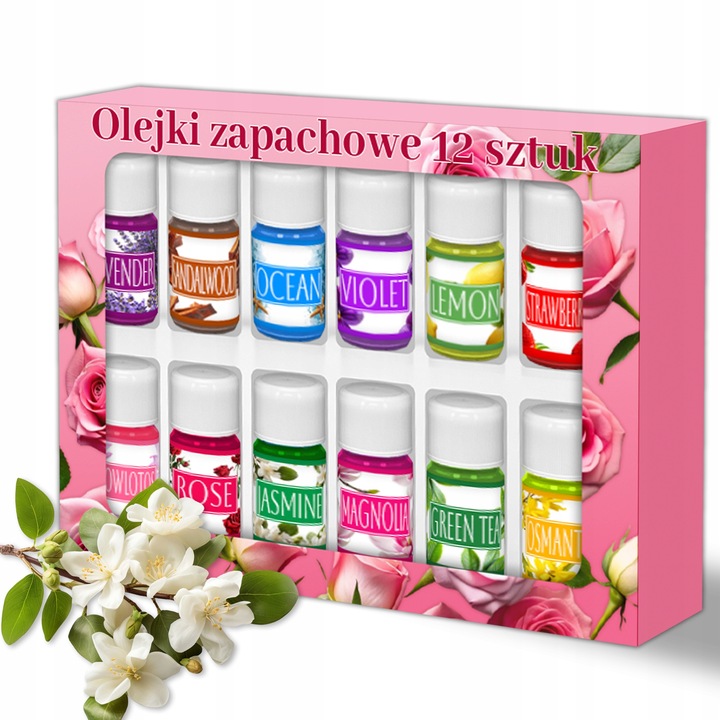 Set Uleiuri Parfumate - 12 Buc., Naturale, 3 Ml, Multicolore