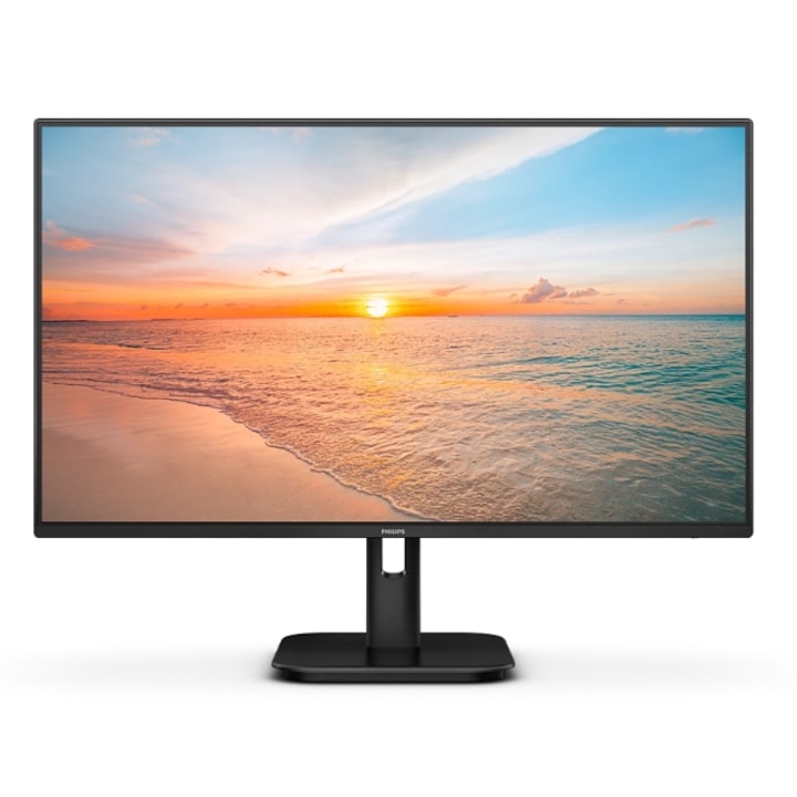 Monitor IPS LED Philips 23.8" 24E1N1200A, Full HD 1920 x 1080, VGA, HDMI, DisplayPort, fekete hangszórók