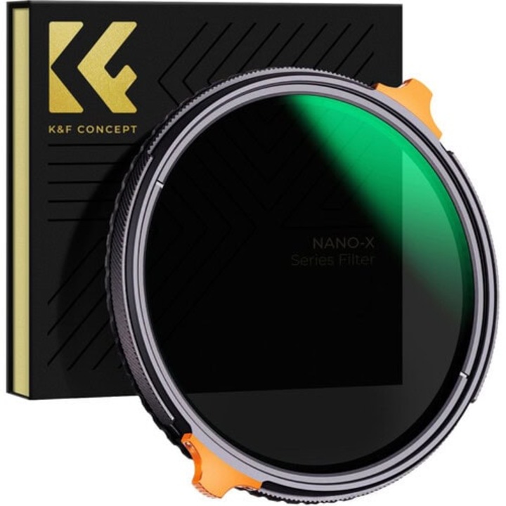 Филтър 2 в 1 K&F Concept Nano X Variable ND4-ND64 и CPL филтър 43 мм