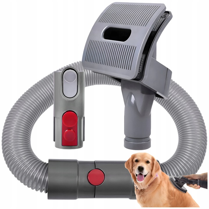 Perie pentru curatarea parului de catel si pisica, compatibil cu Dyson V7 V8 V10 V11 V15, teava inclusa
