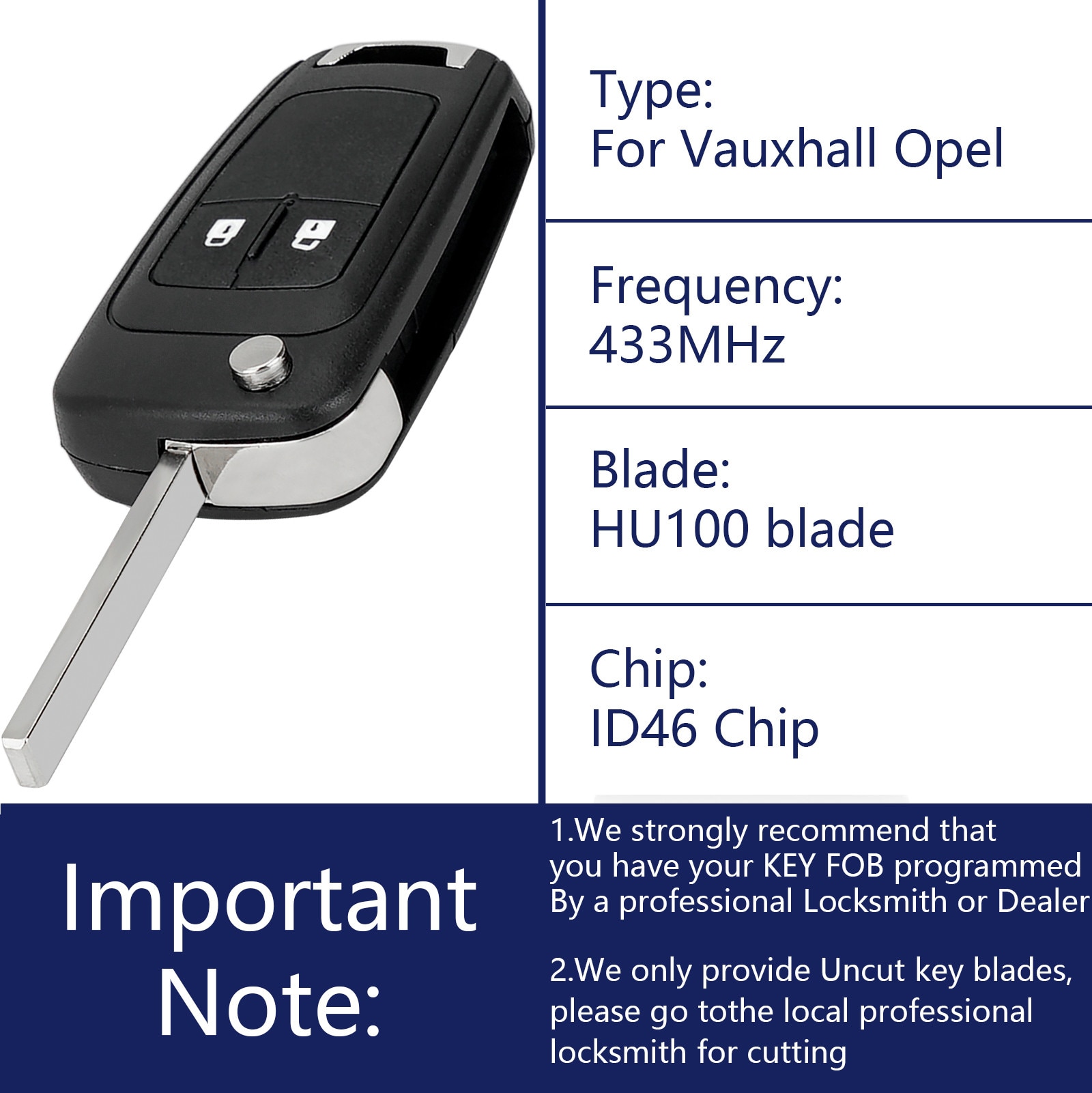 Cheie auto completa telecomanda pentru Vauxhall / Opel Astra J