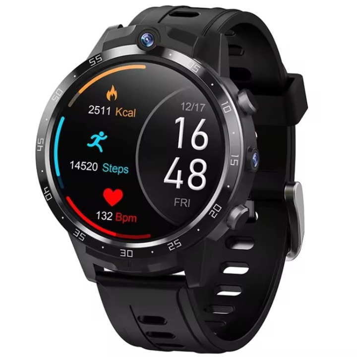 Smartwatch GBV LOGIC X600S, 7MP+7MP камери, операционна система Android, батерия 650 mAh, кръвен кислород, атмосферно налягане, сфигмоманометър, 1.60-инчов (40 мм) дисплей