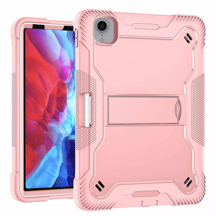 Защитен калъф за iPad Pro 12.9 2018/2020/2021/2022 + фолио, F44, Lexgard, Golden Rose