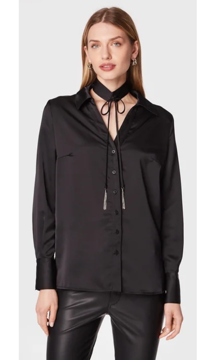 Guess női ing, poliészter, fekete, XL INTL