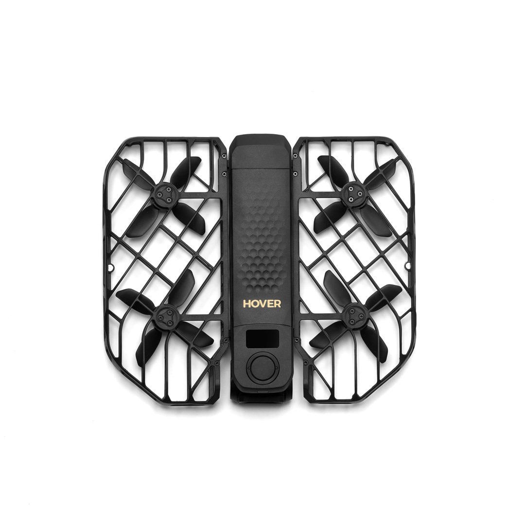 Drona HOVERAir X1 PROMAX Basic Combo, 4 rotori, rezistent la vant