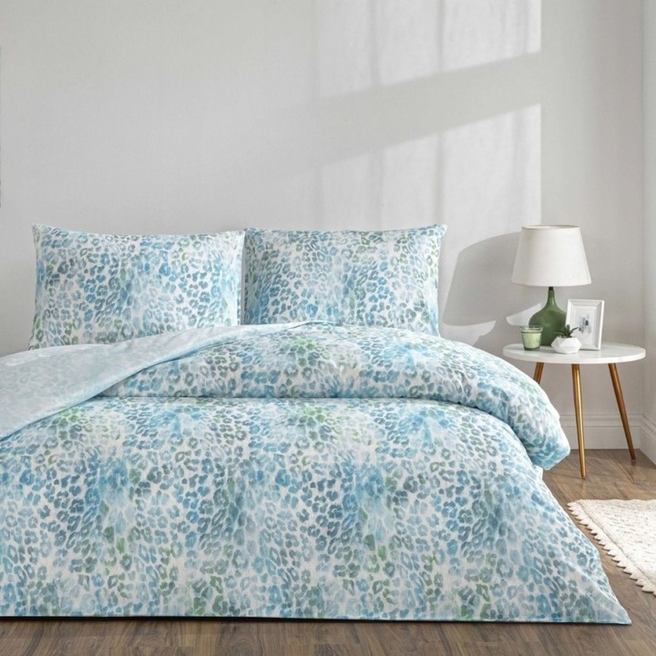 Dupla ágyneműhuzat absztrakt mintával, 100% pamut ranforce, 240x260 cm, 4 darab, TAC, Arwen