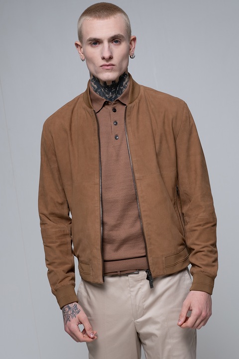 Pal Zileri, Jacheta bomber din piele intoarsa, Maro