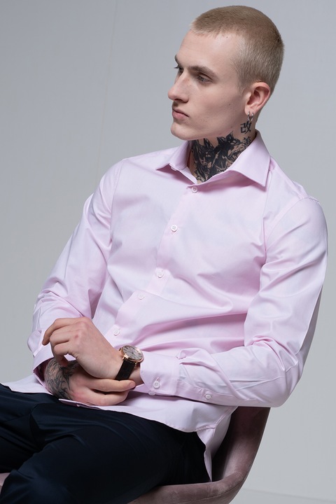 Pal Zileri, Hosszú ujjú pamuting, Rózsaszín