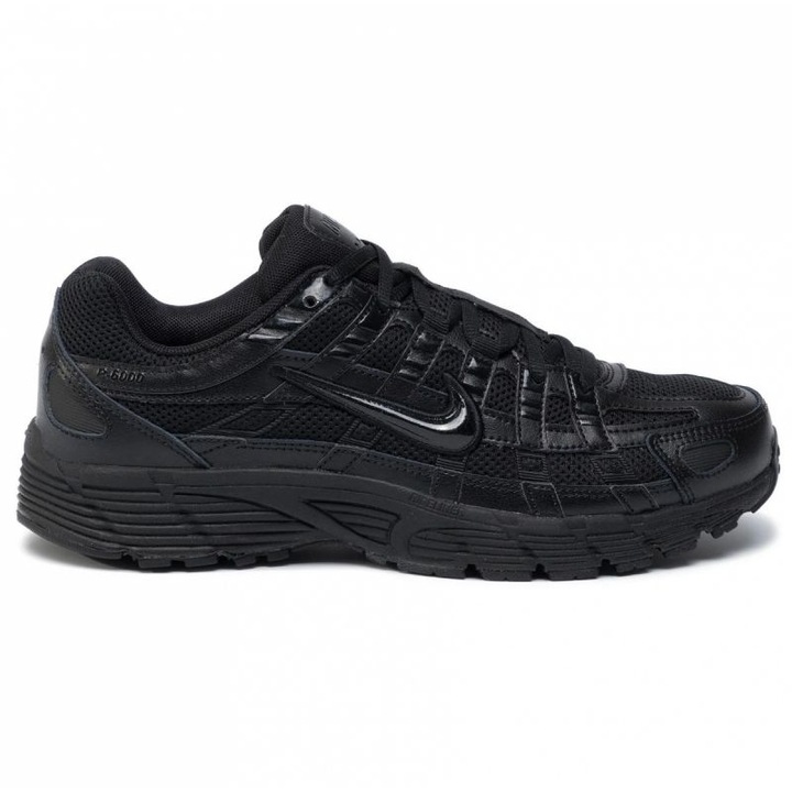 Nike, Pantofi sport cu insertii din plasa P-60000, Negru