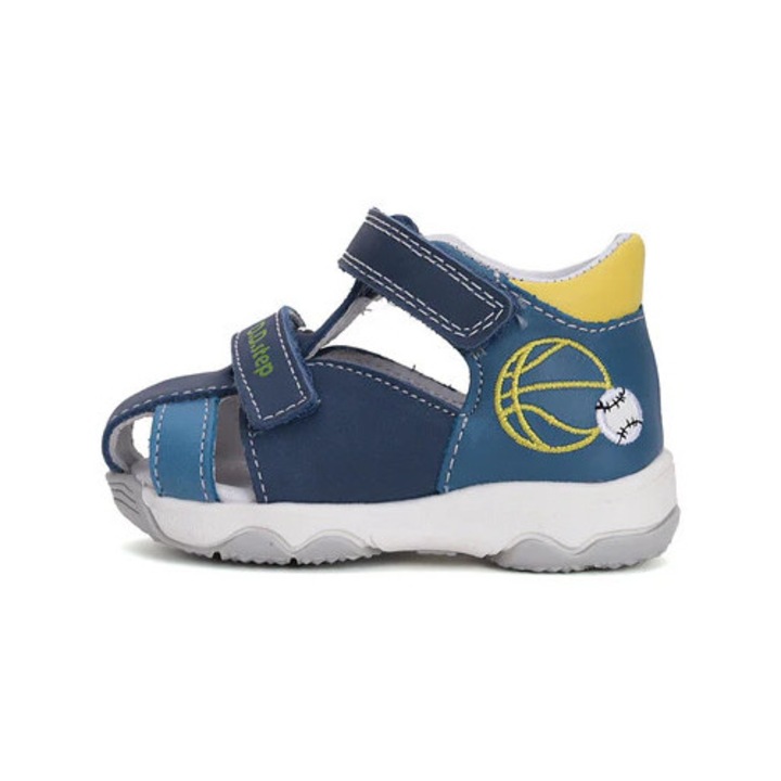 Sandale baieti, dd step, G064-51611, Piele naturala, albastru, Albastru