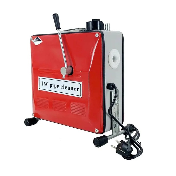 Csőtisztító gép, 900 W-os elektromos meghajtás, 16 mm-es rugó, 20-110 mm-es csövek, szürke