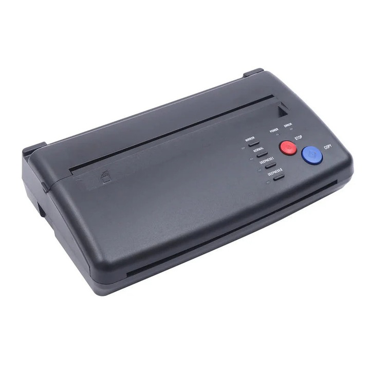 Принтер за трансфер на татуировки, 220V, ширина на сканиране 21 см, с контрол на температурата, черен