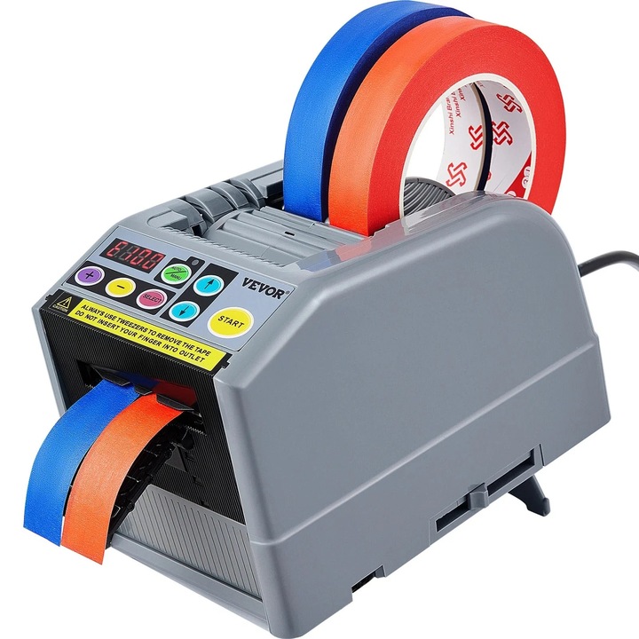 Automatikus ragasztószalag-adagoló, kettős üzemmódú, szélesség 6-60 mm, hosszúság 5-999 mm, szenzoros, szürke