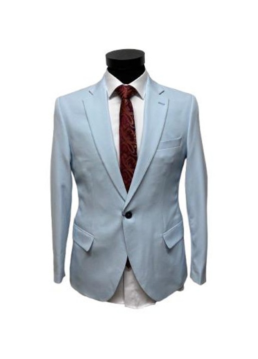 Sacou slim fit pentru barbati, Mansfield-1503, Albastru deschis