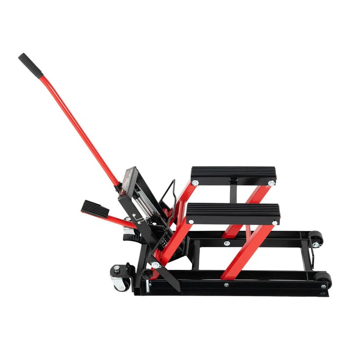 Hidraulikus kerékpáremelő, teherbírás 720 kg, emelési tartomány 11,5-35,5 cm