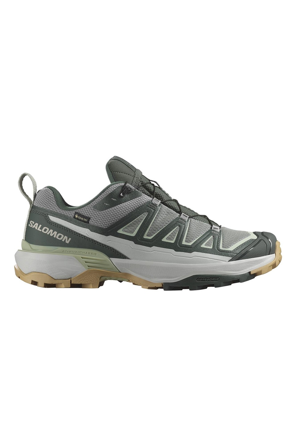 Salomon, Pantofi cu tehnologie Gore-Tex pentru drumetii X Ultra 360 Edge, Gri cenusiu, Gri inchis, 8