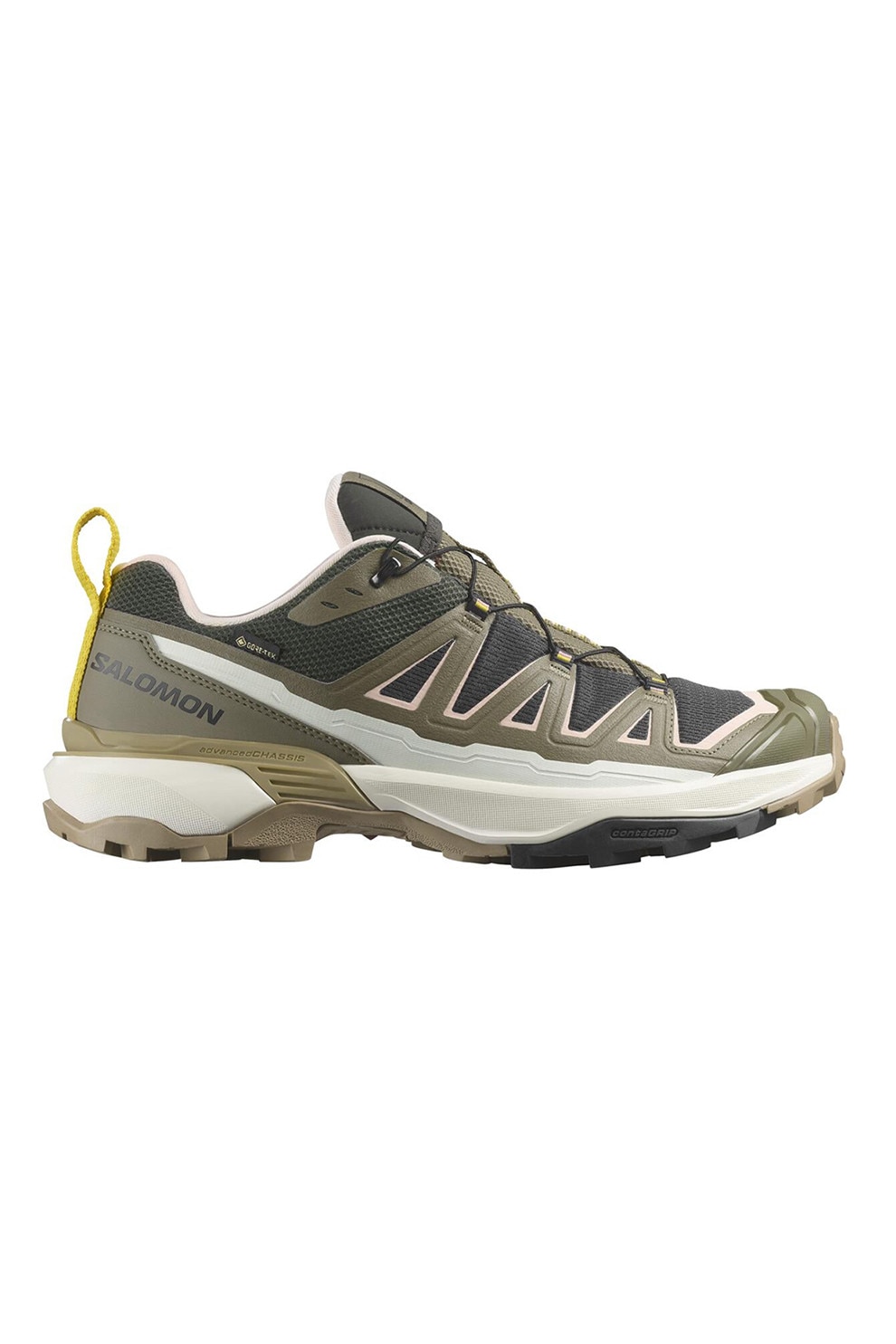 Salomon, Pantofi pentru drumetii X ULTRA 360 EDGE GTX, Kaki, Alb murdar, 8.5