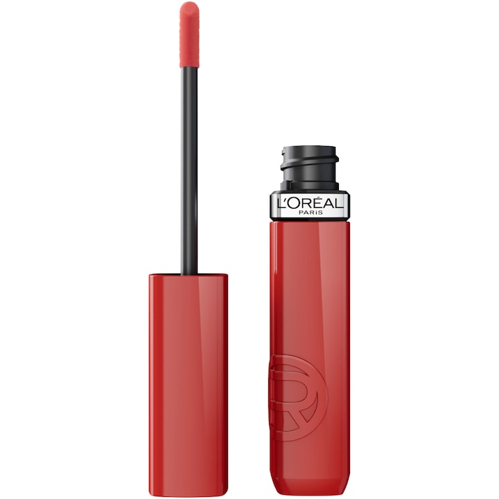 Ruj lichid cu stralucire de lac, rezistent la transfer L'Oreal Paris Infaillible Laque Resistance, 635 Worth It Medium, 4.3 ml