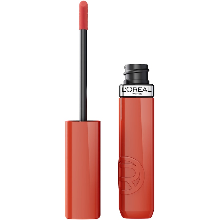 Ruj lichid cu stralucire de lac, rezistent la transfer L'Oreal Paris Infaillible Laque Resistance, 601 Worth It, 4.3 ml