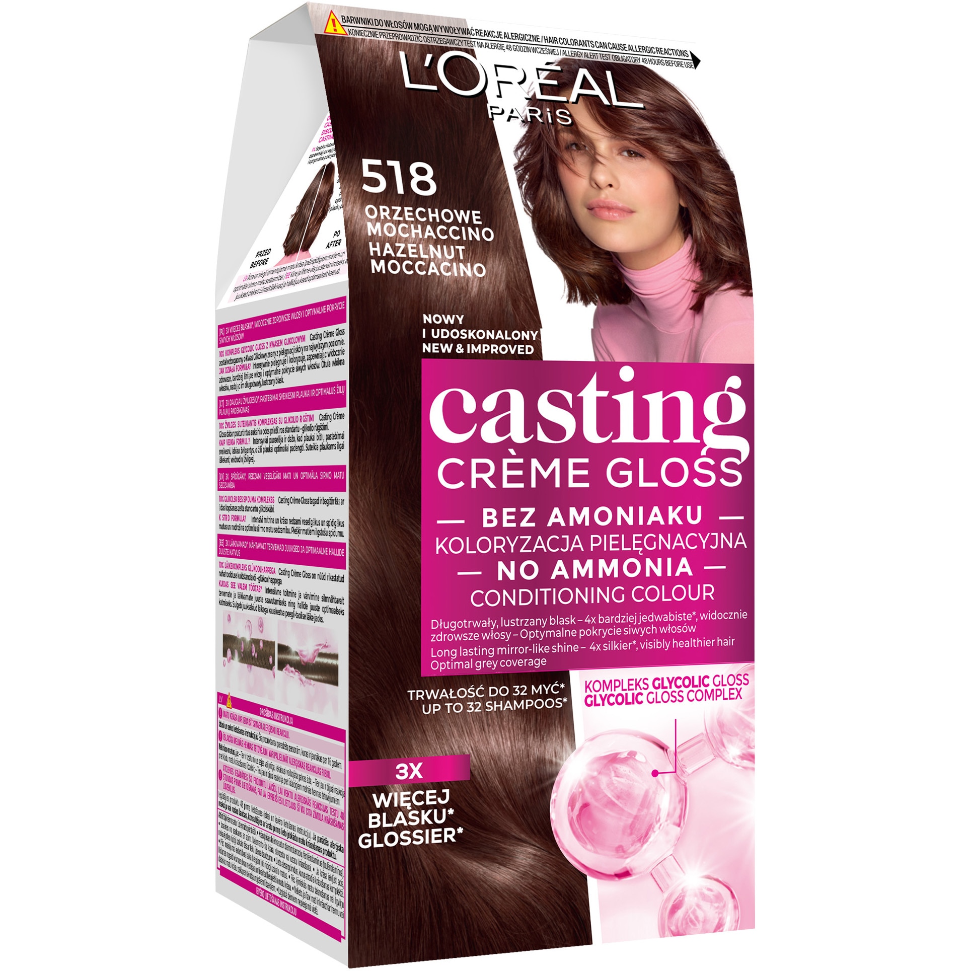 Vopsea de par semi-permanenta fara amoniac L'Oreal Paris Casting