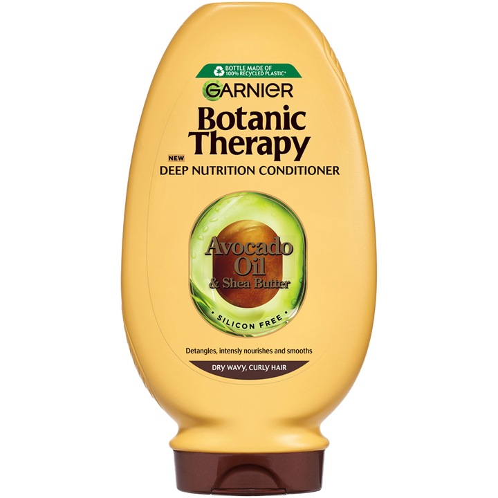 Balsam Garnier Botanic Therapy Avocado Oil pentru parul uscat, ondulat si cret, 200 ml