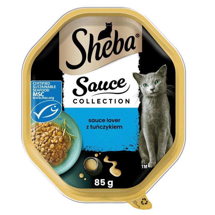 Hrana umeda Sheba, pentru pisici, cu ton, 85g