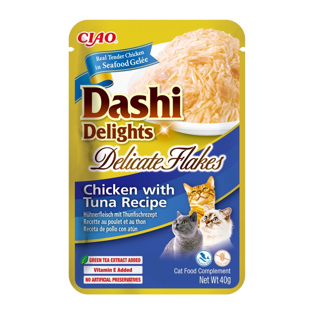 rana umeda pentru pisici cu pui si ton Inaba Dashi Delights 12x40g ...