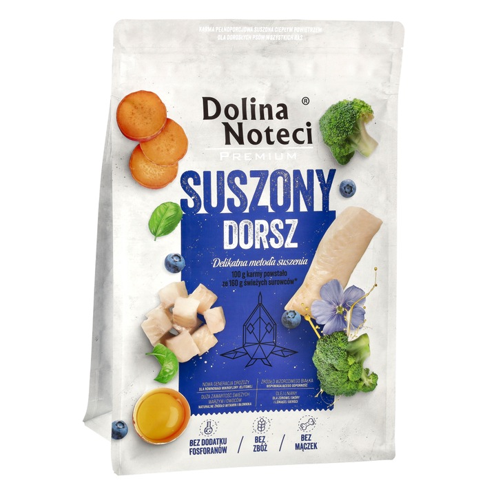 Set de hrana pentru caini, 3kg, cu peste cod, continut ridicat de carne, fara cereale