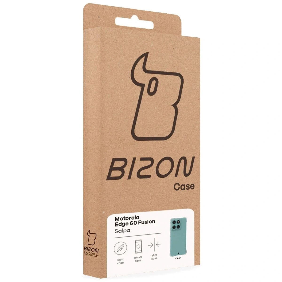 Carcasa transparenta, Bizon Case Salpa, pentru Motorola Edge 60 Fusion, protectie impotriva zgarieturilor, dimensiuni 15,82x7,15cm