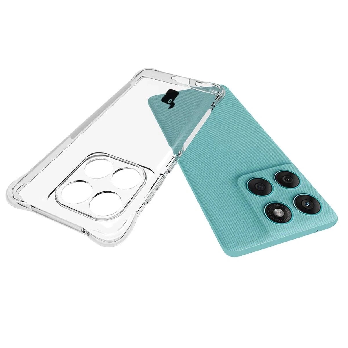 Carcasa transparenta, Bizon Case Salpa, pentru Motorola Edge 60 Fusion, protectie impotriva zgarieturilor, dimensiuni 15,82x7,15cm