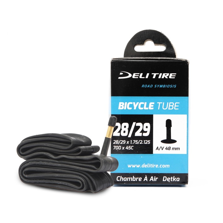 Deli kerékpár belső cső 28/29x1,75/2,125 AV 48mm