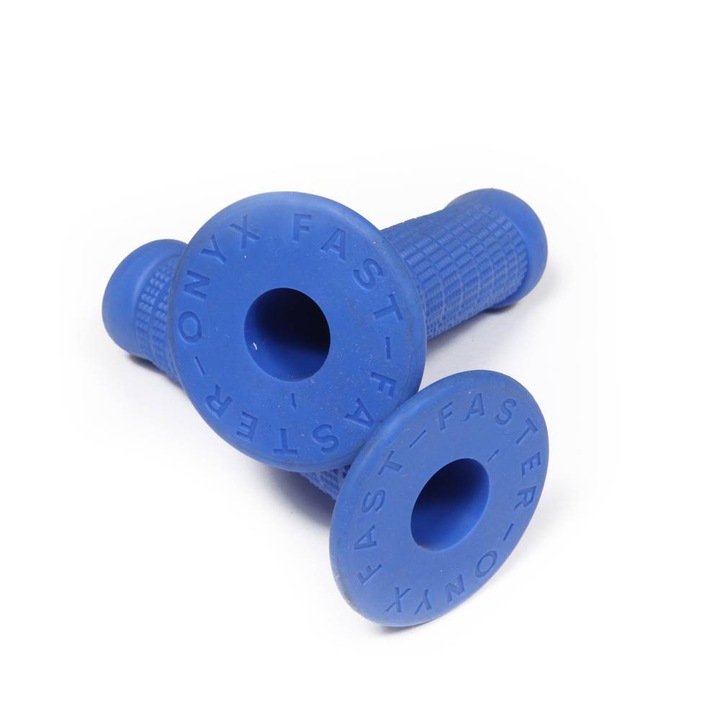 2 darabos motorkerékpár-kormánykészlet ONYX, bal/jobb, kék, 125 mm, 22x24 mm