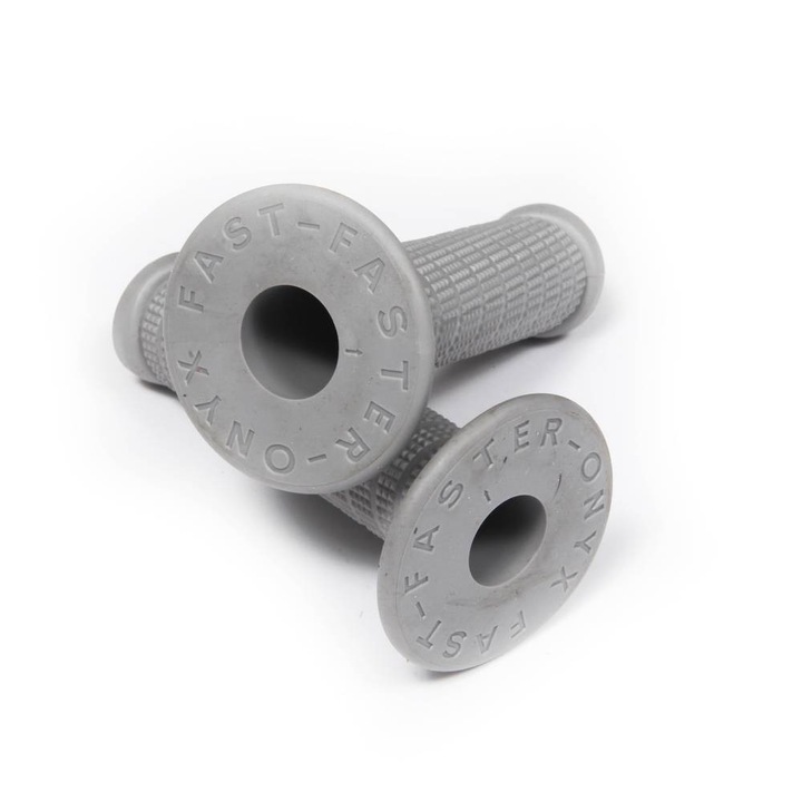 2 darabos ONYX motorkerékpár-markolat készlet, szürke, 125x22x24mm