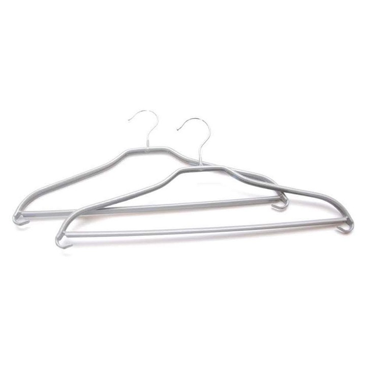 Umerase metalice, CORONET, 40 cm, Argintiu