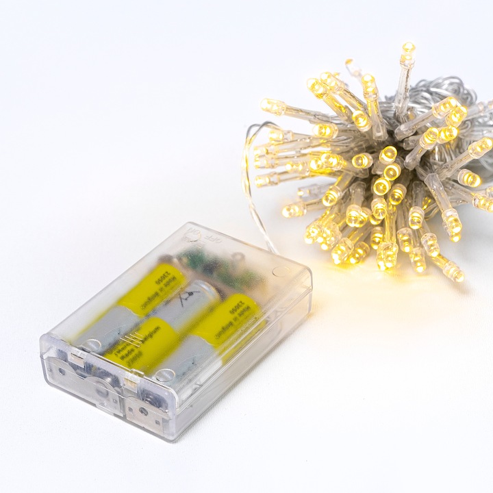 Wallity fém fali dekoráció, 66x63cm, 500cm kábel, 3 db AA elemmel működik