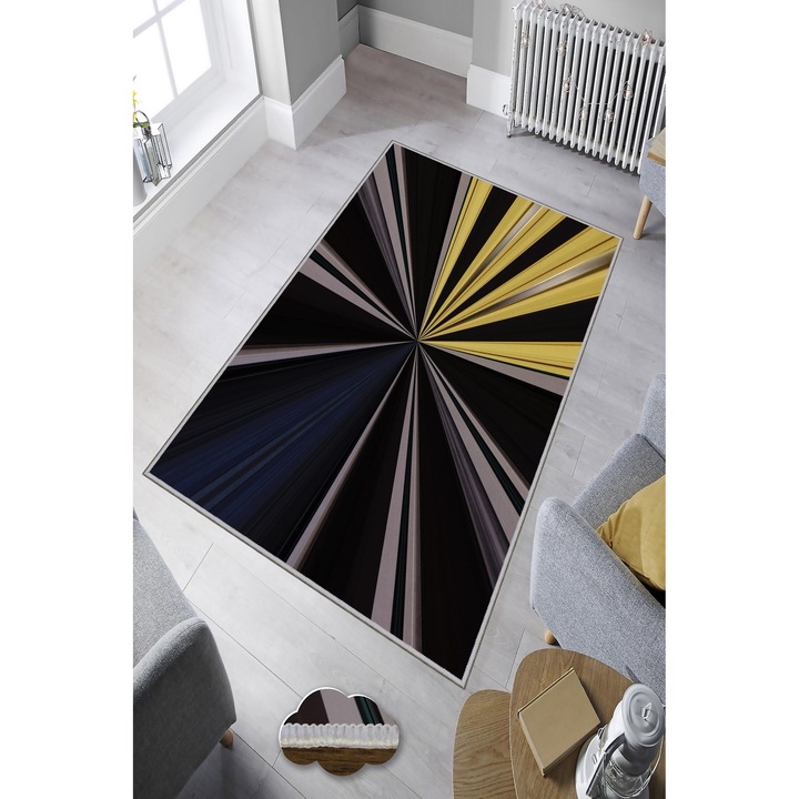 Covor Oyo Concept 160x230cm, poliester, densitate 950 gsm, spalare manuala