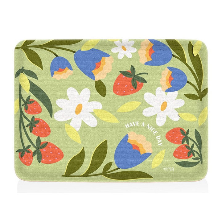 Tava servire Hermia Concept, 100% bambus, 37x28x1cm, sigura pentru masina de spalat vase