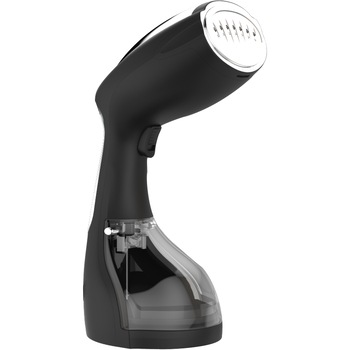 Aparat de calcat vertical cu abur Steam One STravel, 1400 W, 260 ml, portabil, indicator incalzire, accesorii, Slim, aluminiu, Negru Aparat de calcat vertical cu abur Steam One STravel, 1400 W, 260 ml, portabil, indicator incalzire, accesorii, Slim, aluminiu, Negru