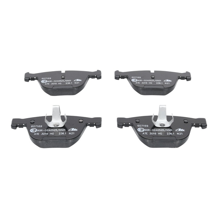 Комплект спирачни накладки, с диск ATE 13.0460-7169.2