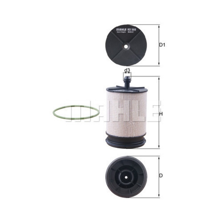 Горивен филтър Mahle, KX 569D