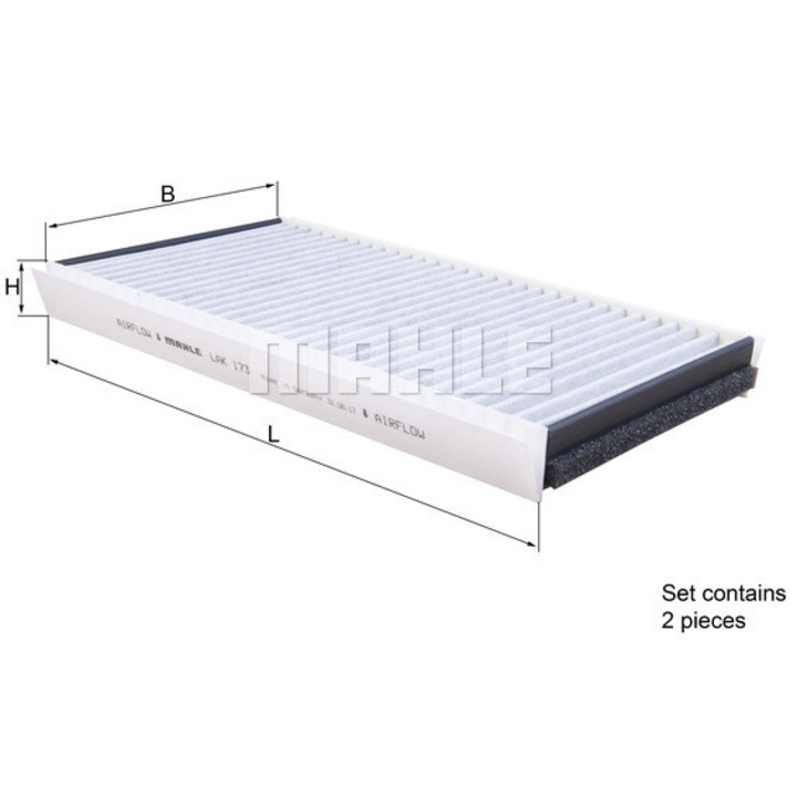 Филтър, вентилация на купето Mahle, LAK 173/S