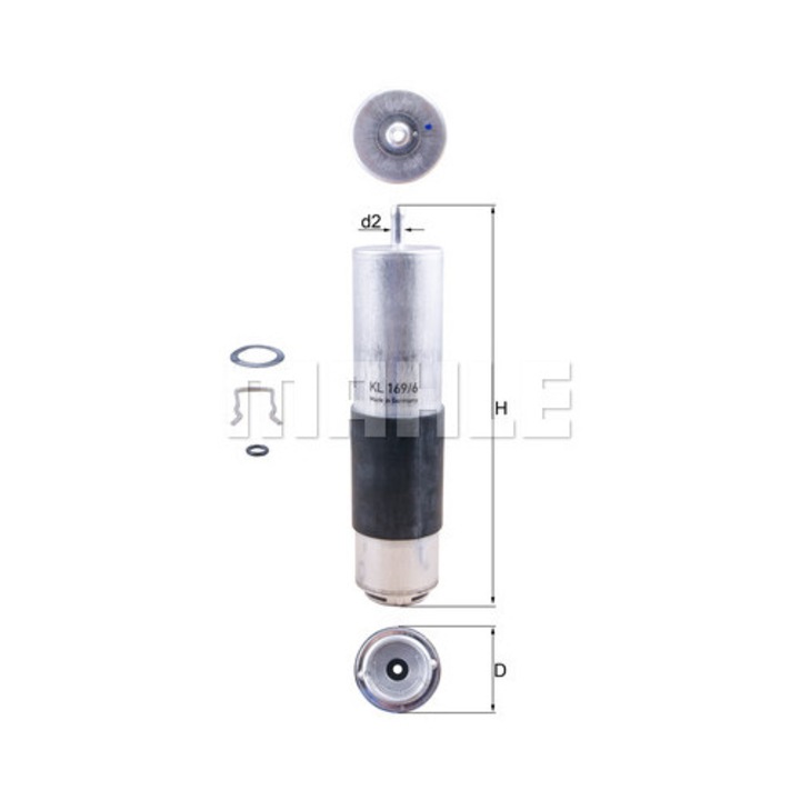 Mahle üzemanyagszűrő, KL 169/6D