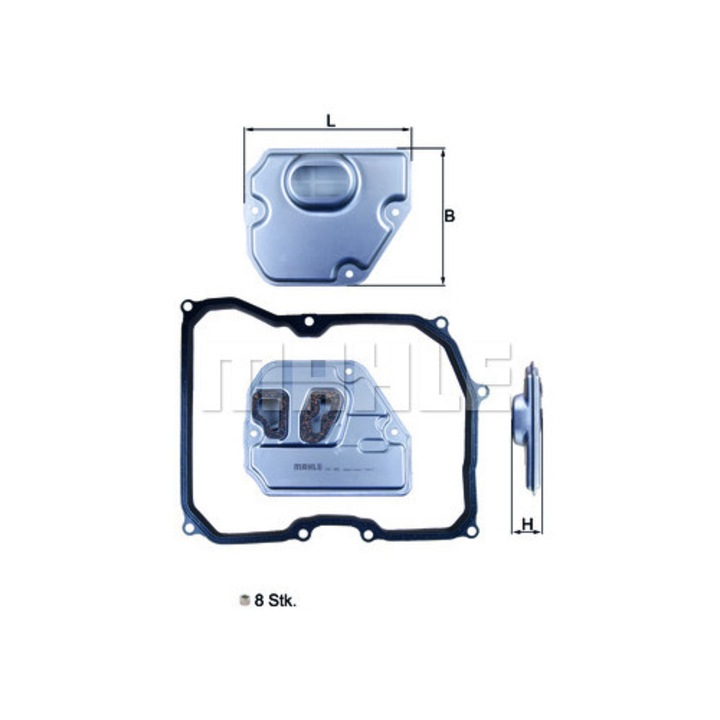Hidraulika szűrő, automata váltó Mahle, HX 169KIT