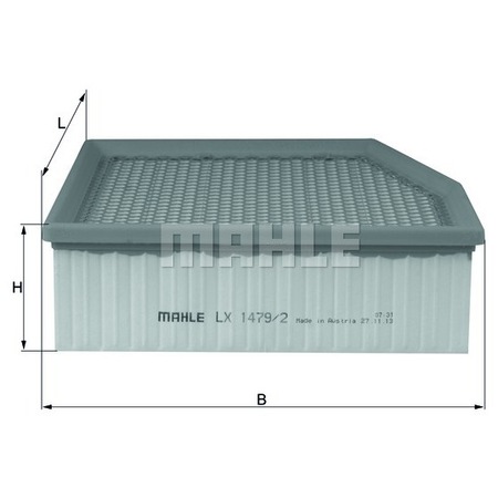 Filtro aria KNECHT LX 1479/2 per PHAETON 3 2008-2016