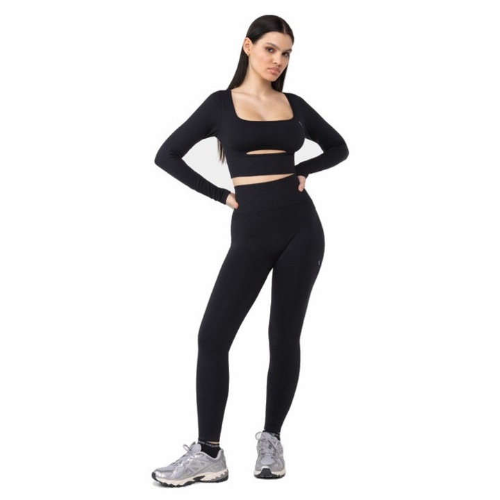 Carpatree Dopamine varratmentes női sport leggings, fekete, L INTL