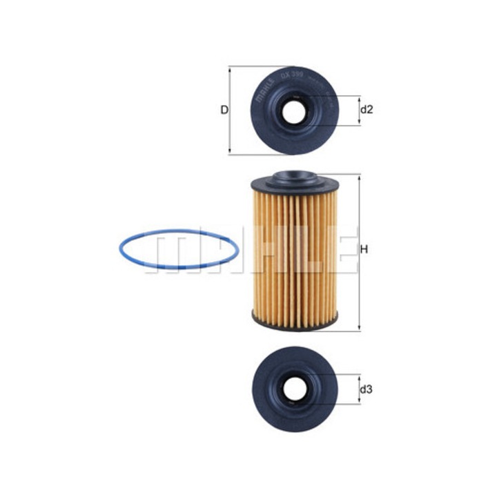 Mahle OX 399D olajszűrő