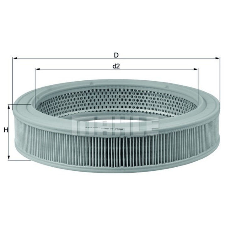 Mahle LX 208 légszűrő, 222x282mm