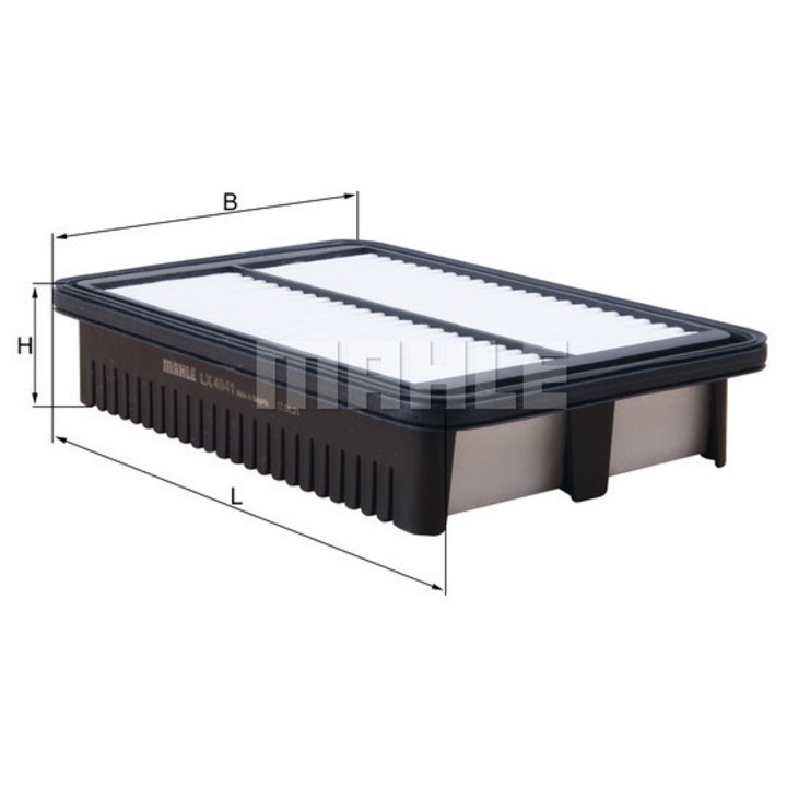 Mahle LX 4941 légszűrő, 258x164x47,5mm, műanyag