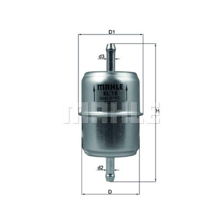 Mahle üzemanyagszűrő KL 18 OF, ezüst